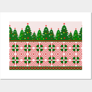 christmas trees Posters and Art